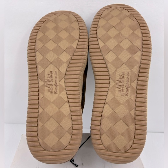 DEARFOAMS, MEN’S INDOOR/OUTDOOR WARM SLIPPERS, BROWN COLOR US SIZE 7-8, EU 40-41 - Picture 10 of 12